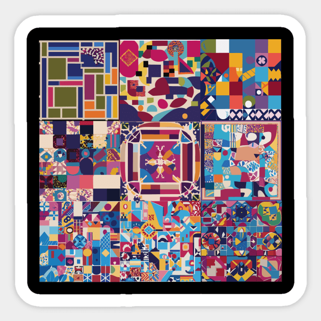 vibrant mosaic art Sticker by goingplaces